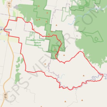 Flinders Peak - Undullah - Peak Crossing trail, distance, elevation, map, profile, GPS track