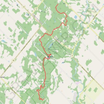 Silver Creek - Terra Cotta trail, distance, elevation, map, profile, GPS track