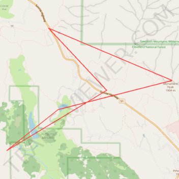 Epic Big Laguna Route trail, distance, elevation, map, profile, GPS track