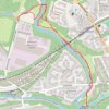 Walking trails along River Kelvin to Kelvin Aqueduct trail, distance, elevation, map, profile, GPS track