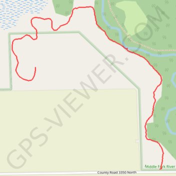 Middle Fork River County Forest Preserve trail, distance, elevation, map, profile, GPS track