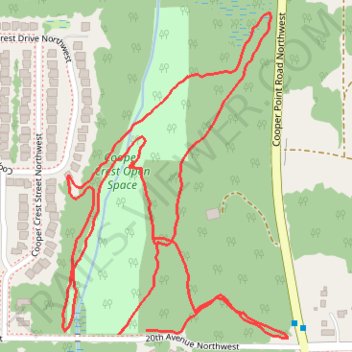 Cooper Crest Open Space Trails trail, distance, elevation, map, profile, GPS track