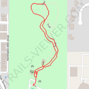 Cofrin Nature Park trail, distance, elevation, map, profile, GPS track