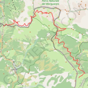 Ligurische Grenzkammstraße (Nord) trail, distance, elevation, map, profile, GPS track