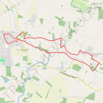 Walk - Hasketon and Grundisburgh trail, distance, elevation, map, profile, GPS track
