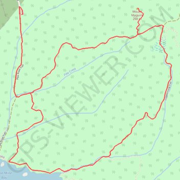 Mount Maguire trail, distance, elevation, map, profile, GPS track