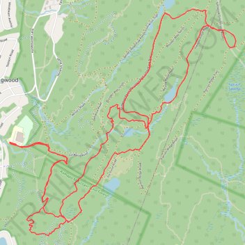 Ringwood State Park trail, distance, elevation, map, profile, GPS track