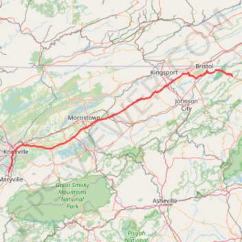 Comfort Suites Airport - Shady Valley Country Store trail, distance, elevation, map, profile, GPS track