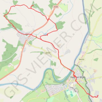 Clyro trail, distance, elevation, map, profile, GPS track