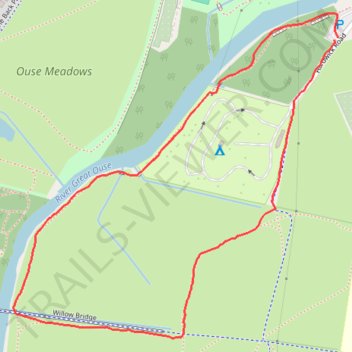Look Hike near River Great Ouse in St. Neots trail, distance, elevation, map, profile, GPS track