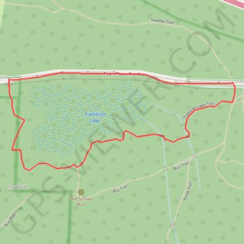 Tradition Lake Loop in Tradition Plateau Natural Resource Conservation Area trail, distance, elevation, map, profile, GPS track