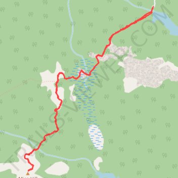 Mica Hill Hiking Trail from Paquets Lake trail, distance, elevation, map, profile, GPS track