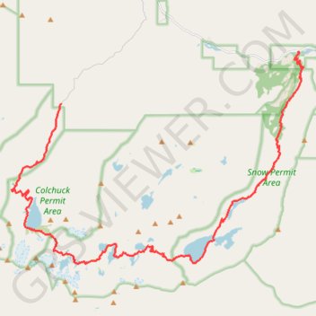 The Enchantments trail, distance, elevation, map, profile, GPS track