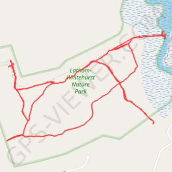 Latham-Whitehurst Nature Park trail, distance, elevation, map, profile, GPS track