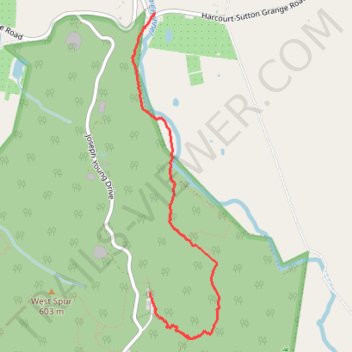 Mount Alexander descent via Leanganook Track trail, distance, elevation, map, profile, GPS track