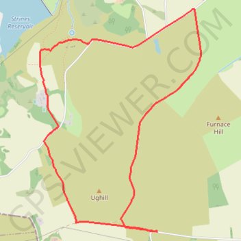 Rod Side loop via Sugworth Hall trail, distance, elevation, map, profile, GPS track