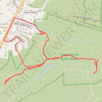 Fond Family Open Space trail, distance, elevation, map, profile, GPS track