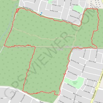 Tuart trails trail, distance, elevation, map, profile, GPS track