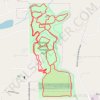 Hike of all trails in Blanton Woods trail, distance, elevation, map, profile, GPS track
