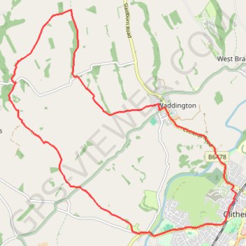 Sandy Ford trail, distance, elevation, map, profile, GPS track