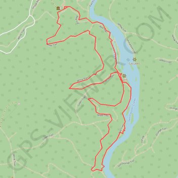 Sweetwater Creek State Park Loop trail, distance, elevation, map, profile, GPS track