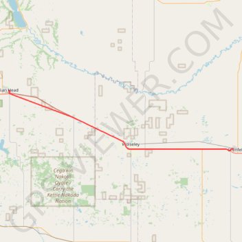 Indian Head - Grenfell trail, distance, elevation, map, profile, GPS track