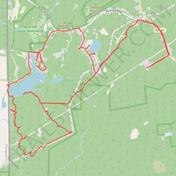 Burrillville Trails trail, distance, elevation, map, profile, GPS track