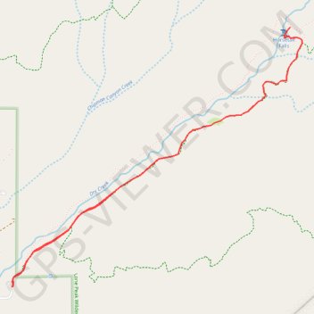 Horsetail Falls trail, distance, elevation, map, profile, GPS track