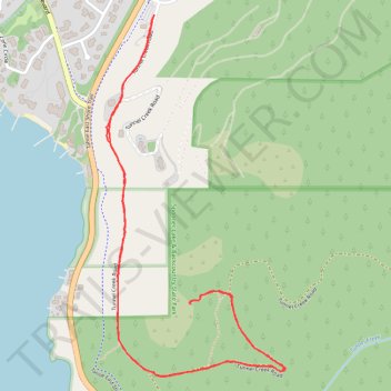 Monkey Rock Trail in Lake Tahoe Basin Management Unit trail, distance, elevation, map, profile, GPS track