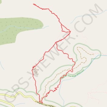 Afternoon hike at Winston Peak trail, distance, elevation, map, profile, GPS track