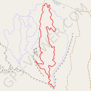 Tilted Mesa Morning Glory Middle Earth loop trail, distance, elevation, map, profile, GPS track
