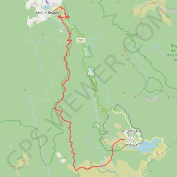 Fainter Firetrail to Mount Fainter in Alpine National Park trail, distance, elevation, map, profile, GPS track