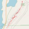 Evening hike at Lake Lenore Caves trail, distance, elevation, map, profile, GPS track
